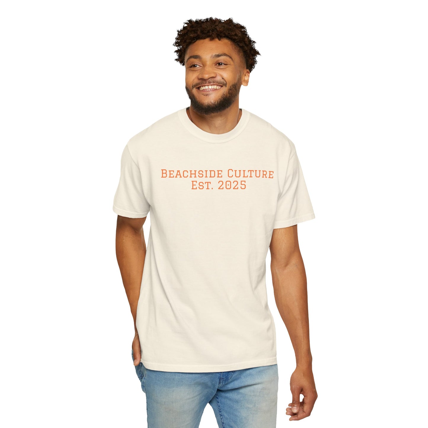 Garment-Dyed Casual Beach Tee