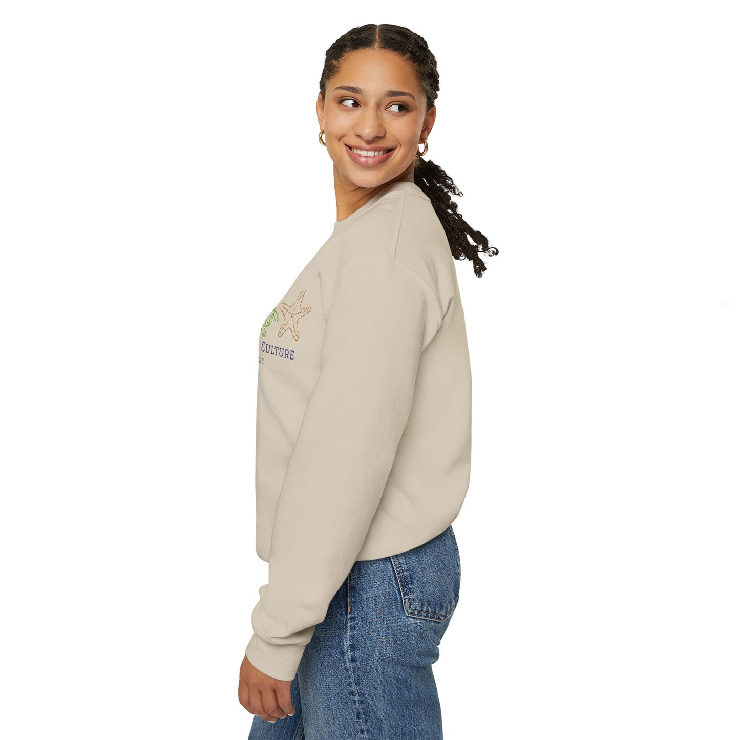 Embroidered Simplistic Unisex Crewneck - New Ocean Design