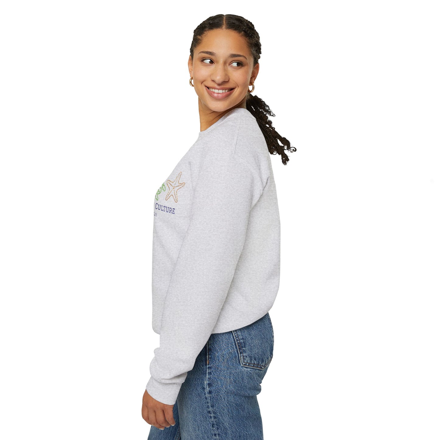 Embroidered Simplistic Unisex Crewneck - New Ocean Design