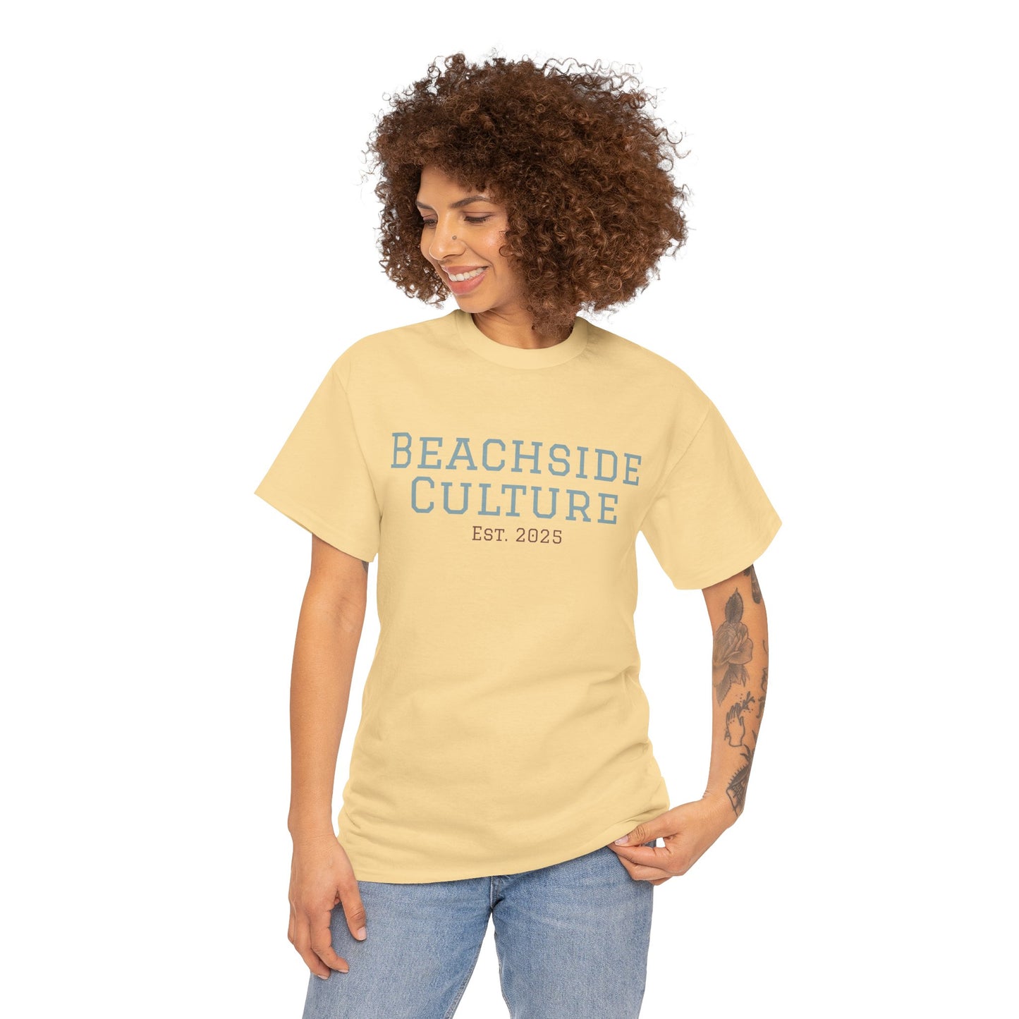 Heavy Cotton Tee, Unisex Beach Wear