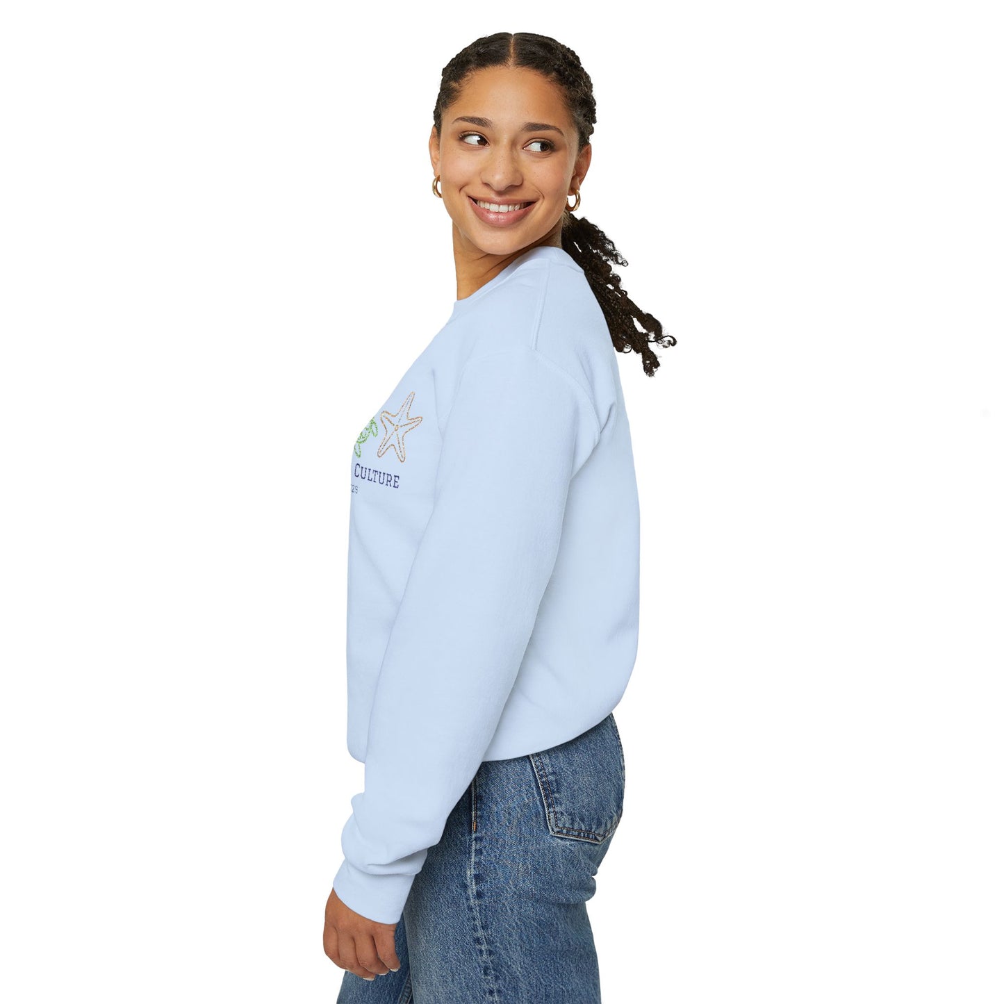 Embroidered Simplistic Unisex Crewneck - New Ocean Design