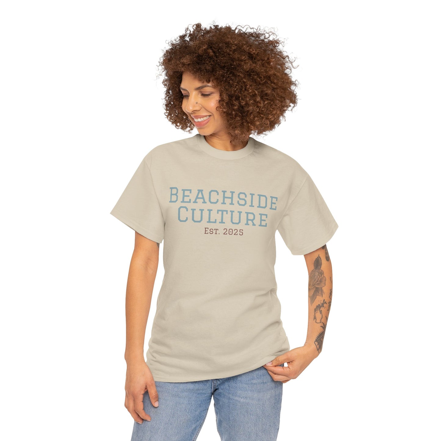 Heavy Cotton Tee, Unisex Beach Wear
