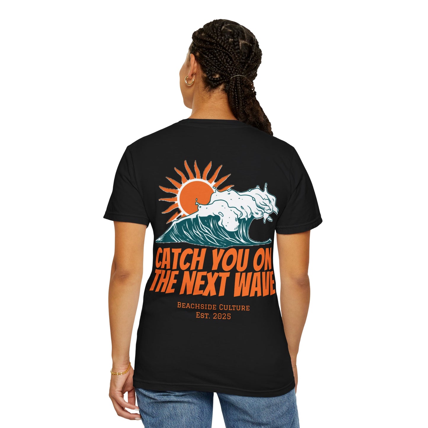 Garment-Dyed Casual Beach Tee