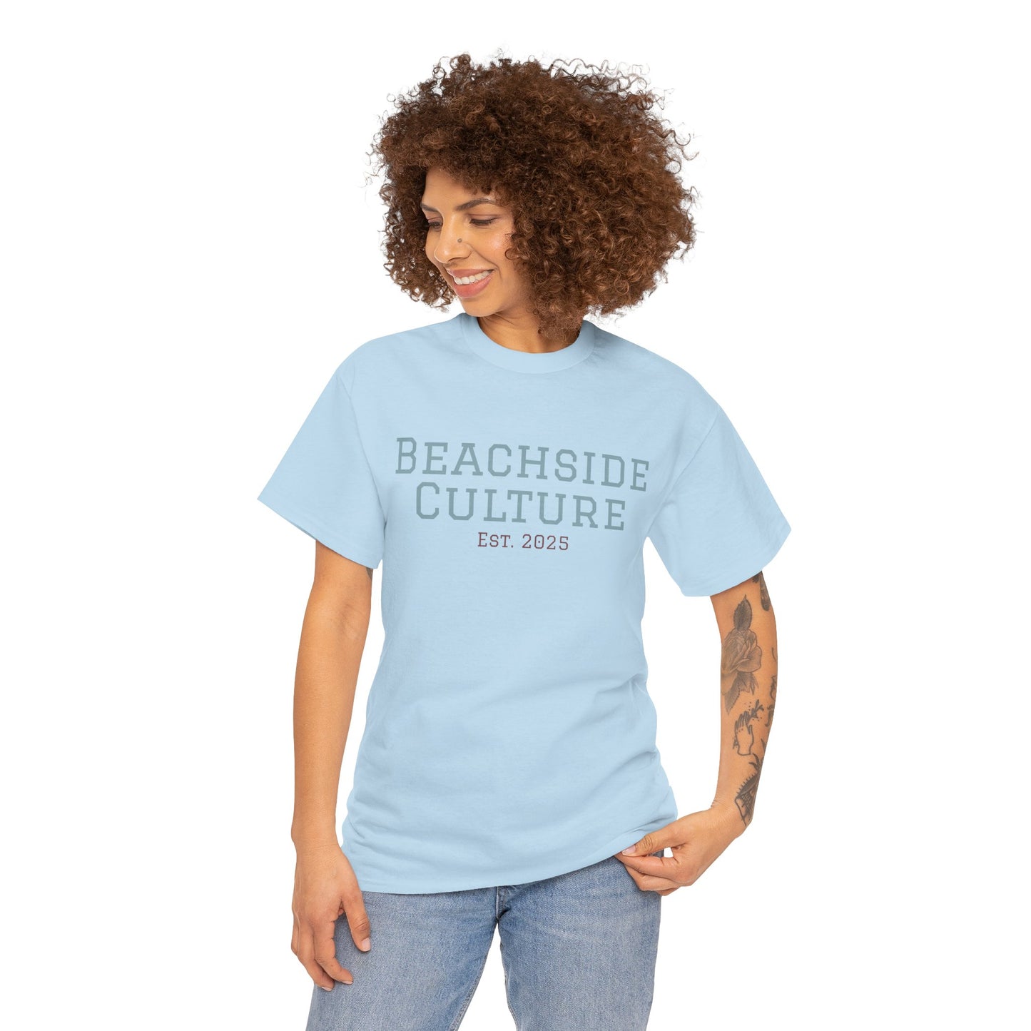 Heavy Cotton Tee, Unisex Beach Wear