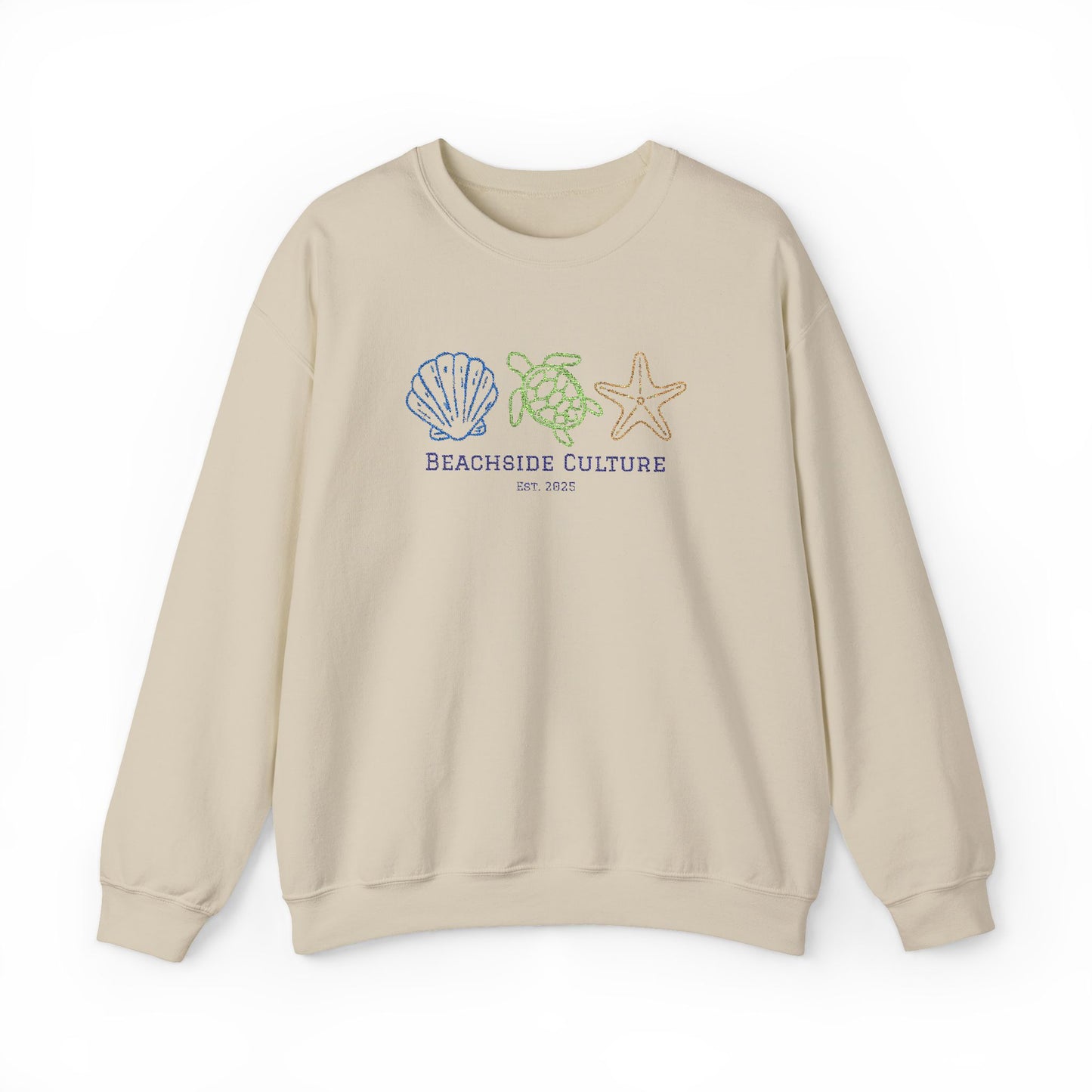 Embroidered Simplistic Unisex Crewneck - New Ocean Design