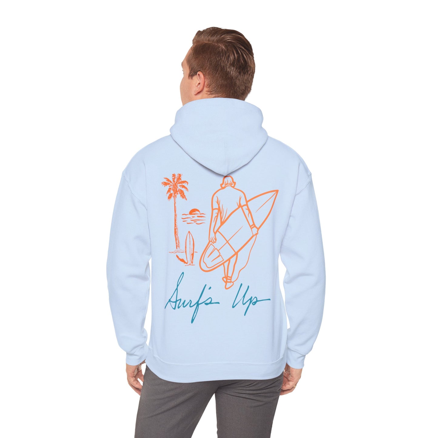 Casual Wear Surf Hoodie, Unisex Pullover