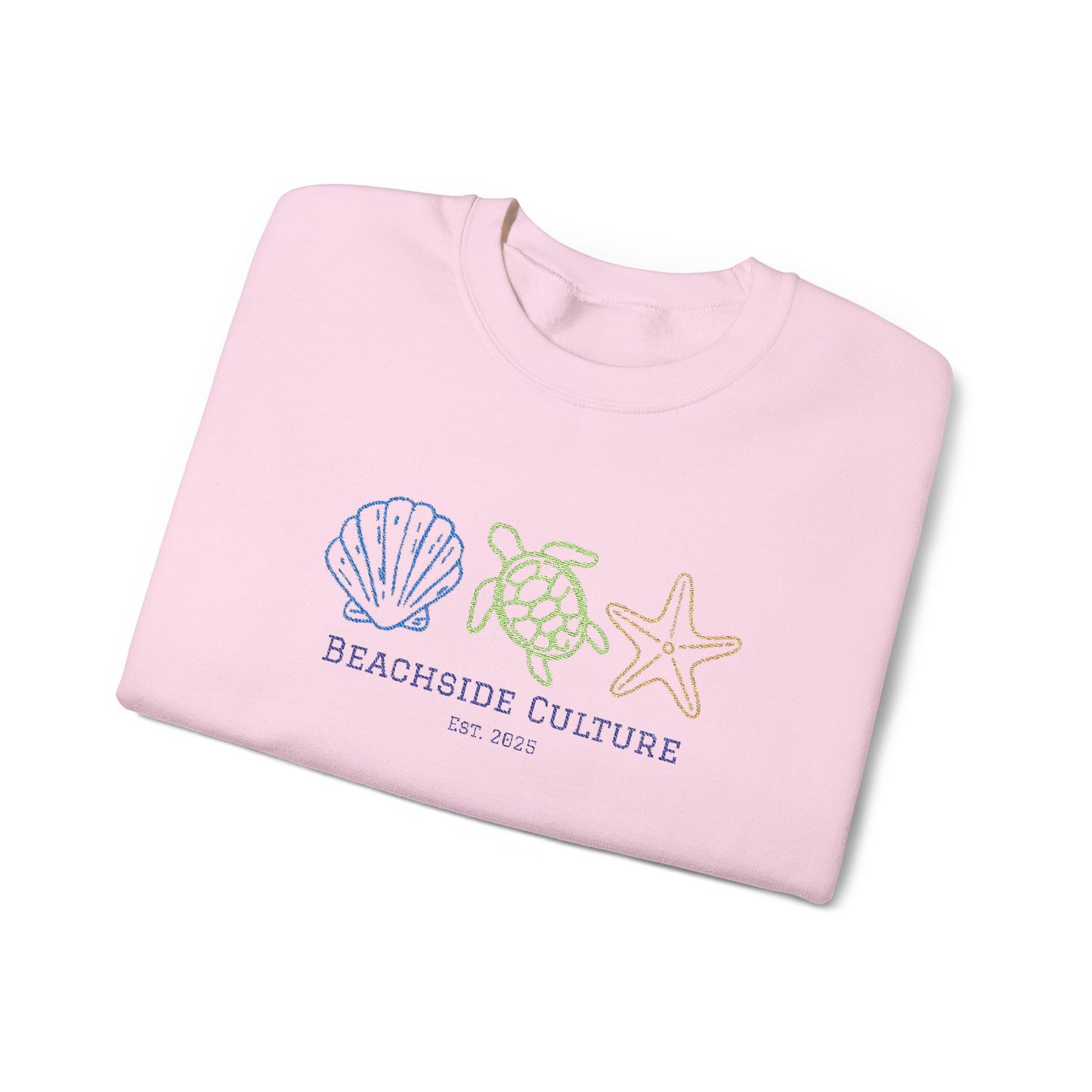 Embroidered Simplistic Unisex Crewneck - New Ocean Design