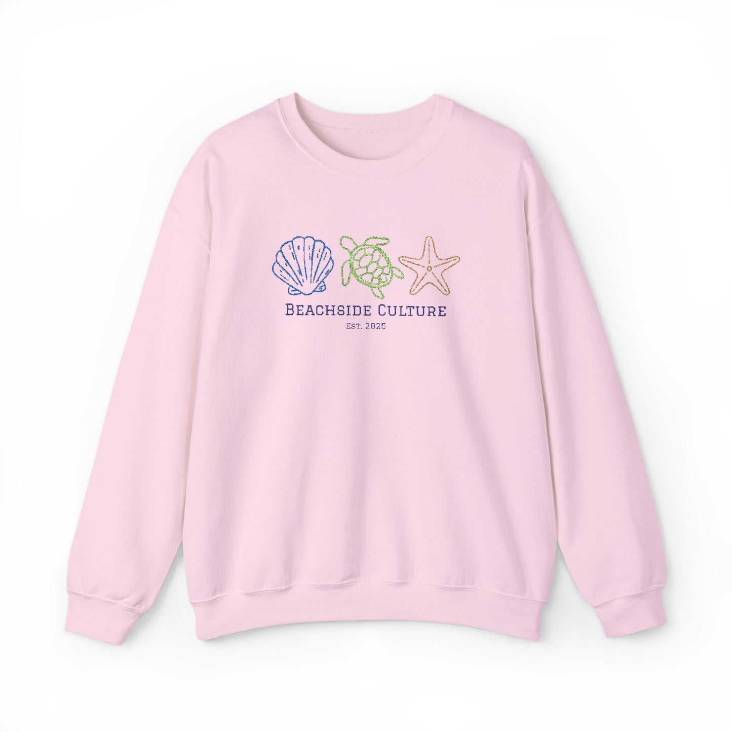 Embroidered Simplistic Unisex Crewneck - New Ocean Design