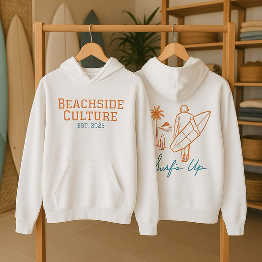 Casual Wear Surf Hoodie, Unisex Pullover