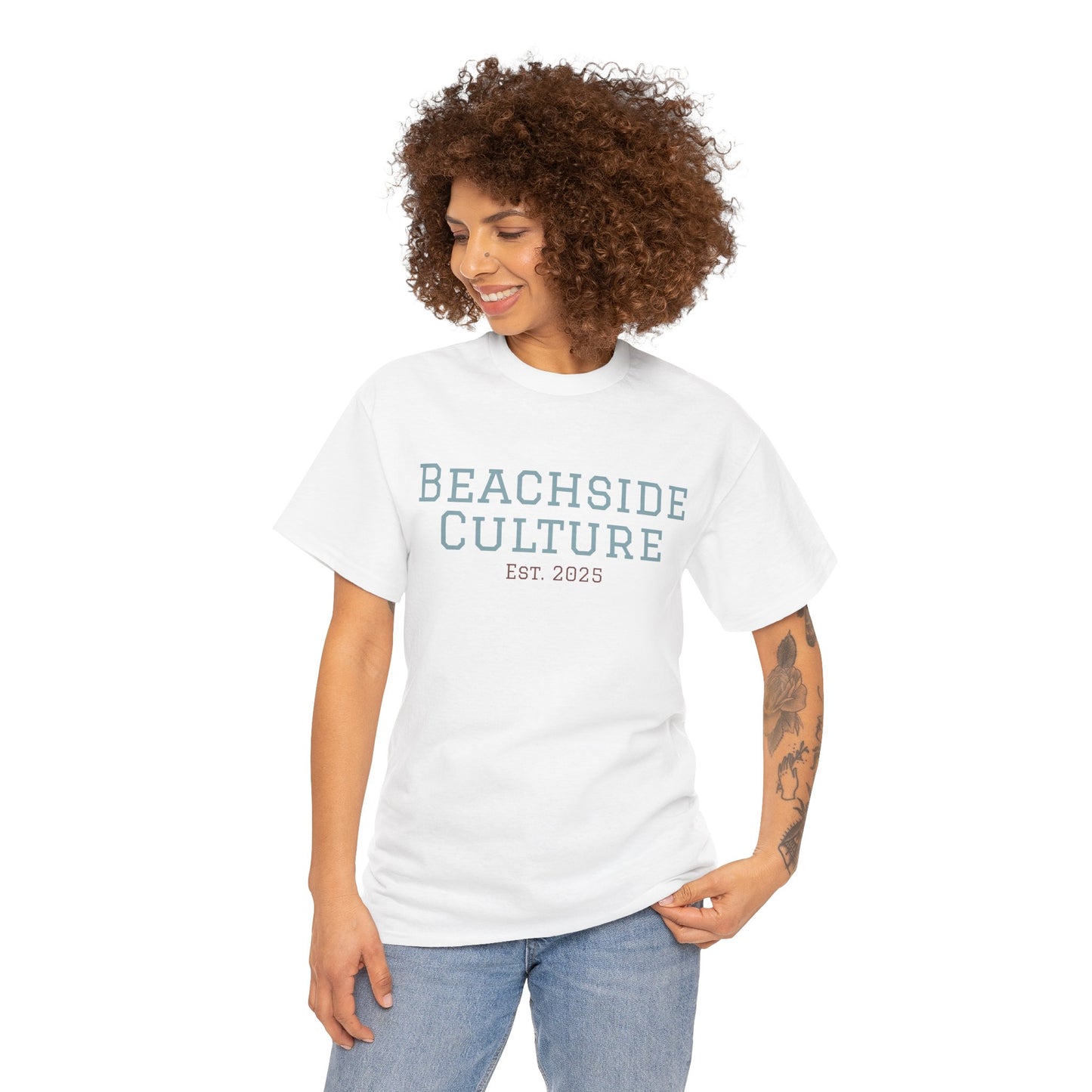 Heavy Cotton Tee, Unisex Beach Wear