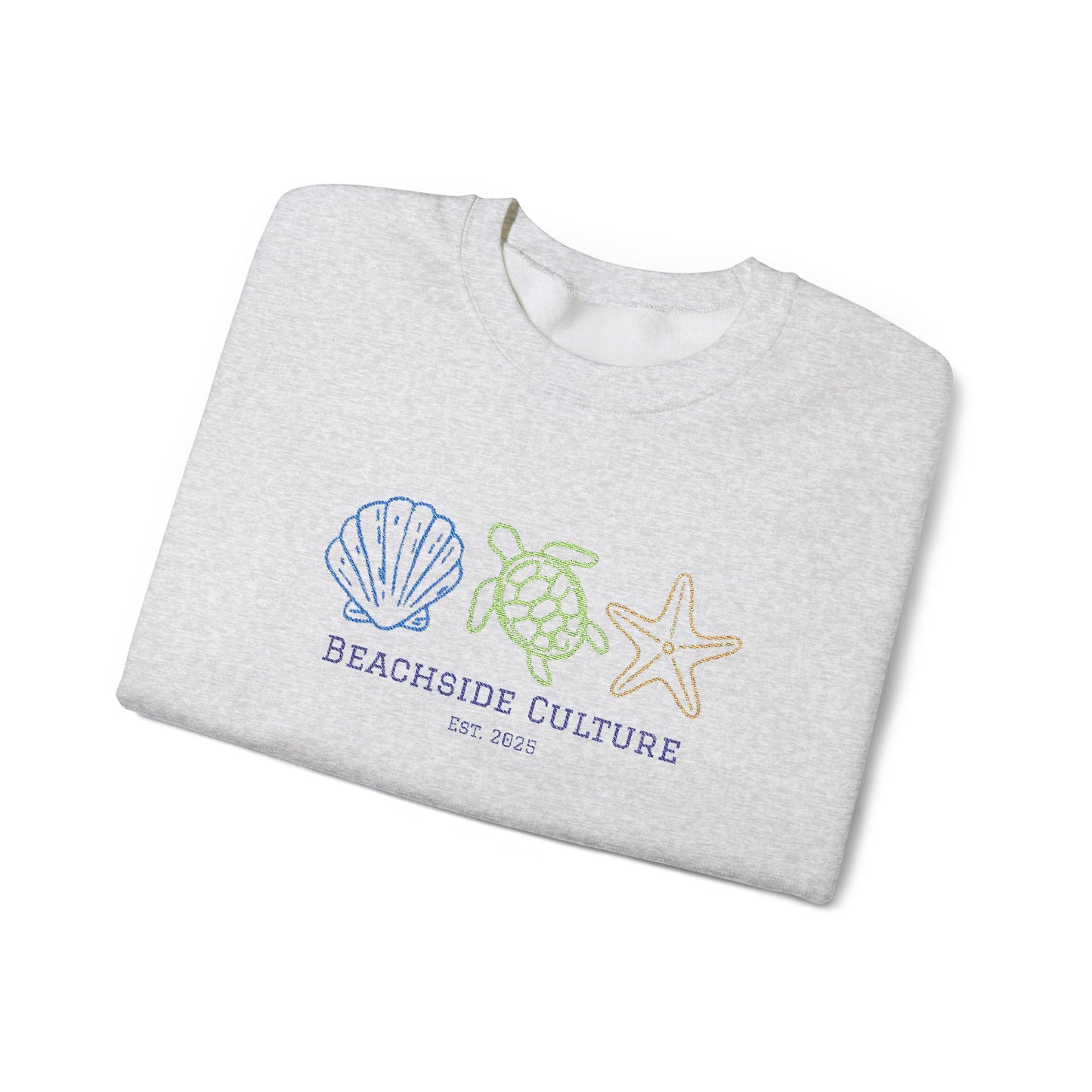 Embroidered Simplistic Unisex Crewneck - New Ocean Design