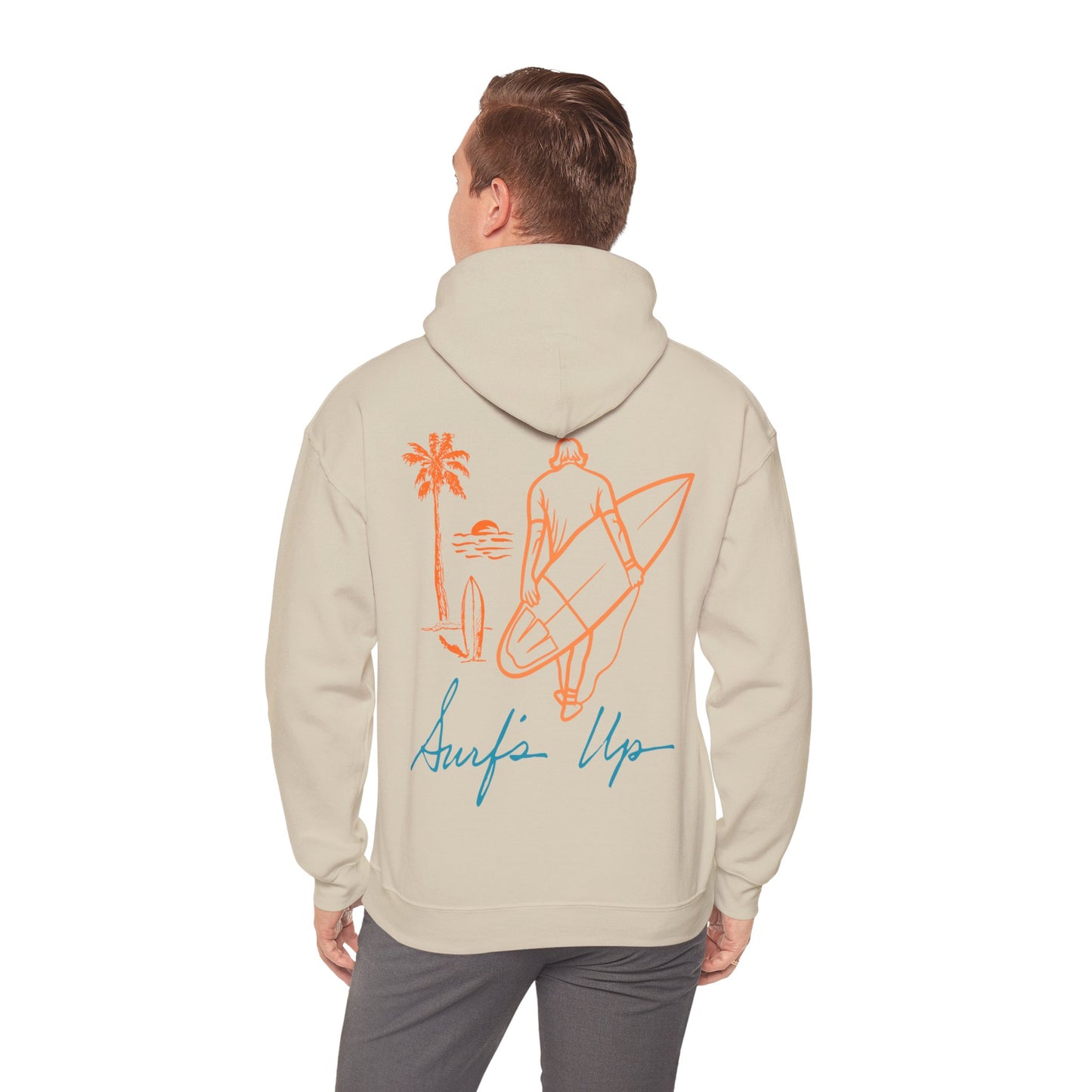 Casual Wear Surf Hoodie, Unisex Pullover