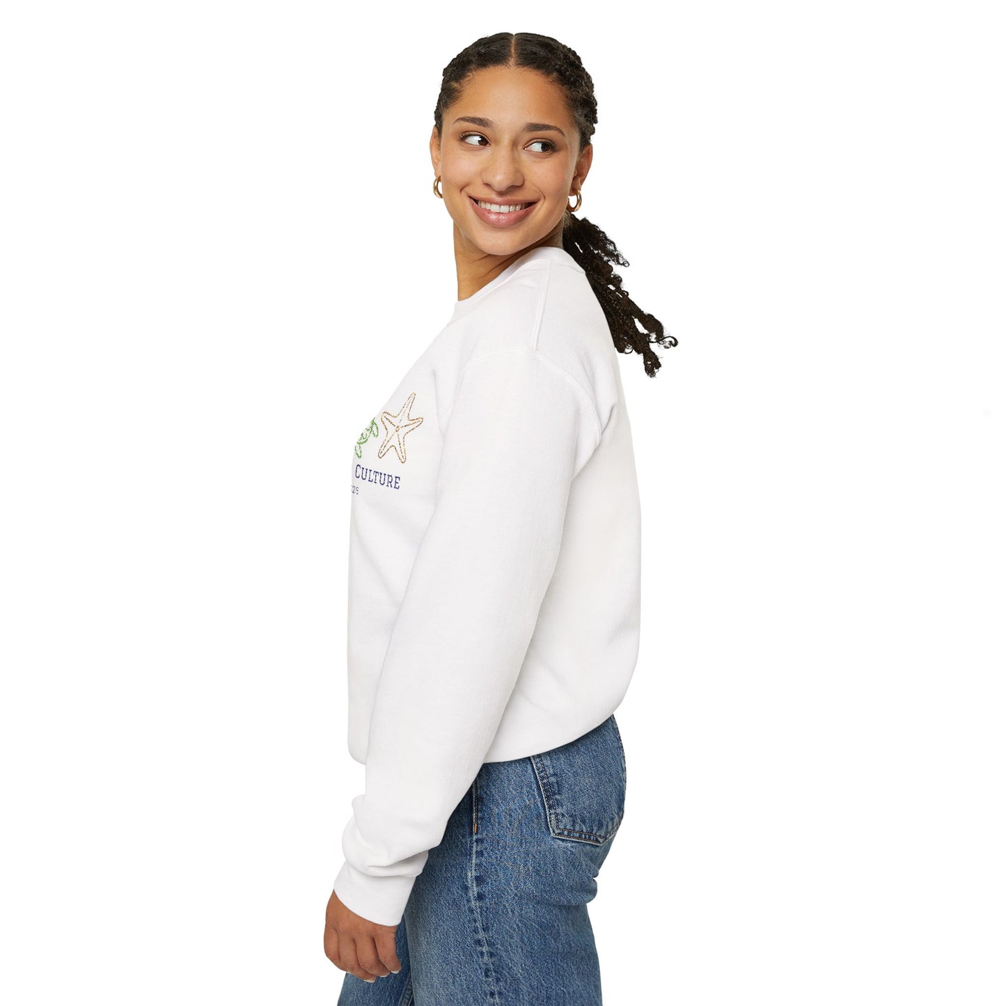Embroidered Simplistic Unisex Crewneck - New Ocean Design