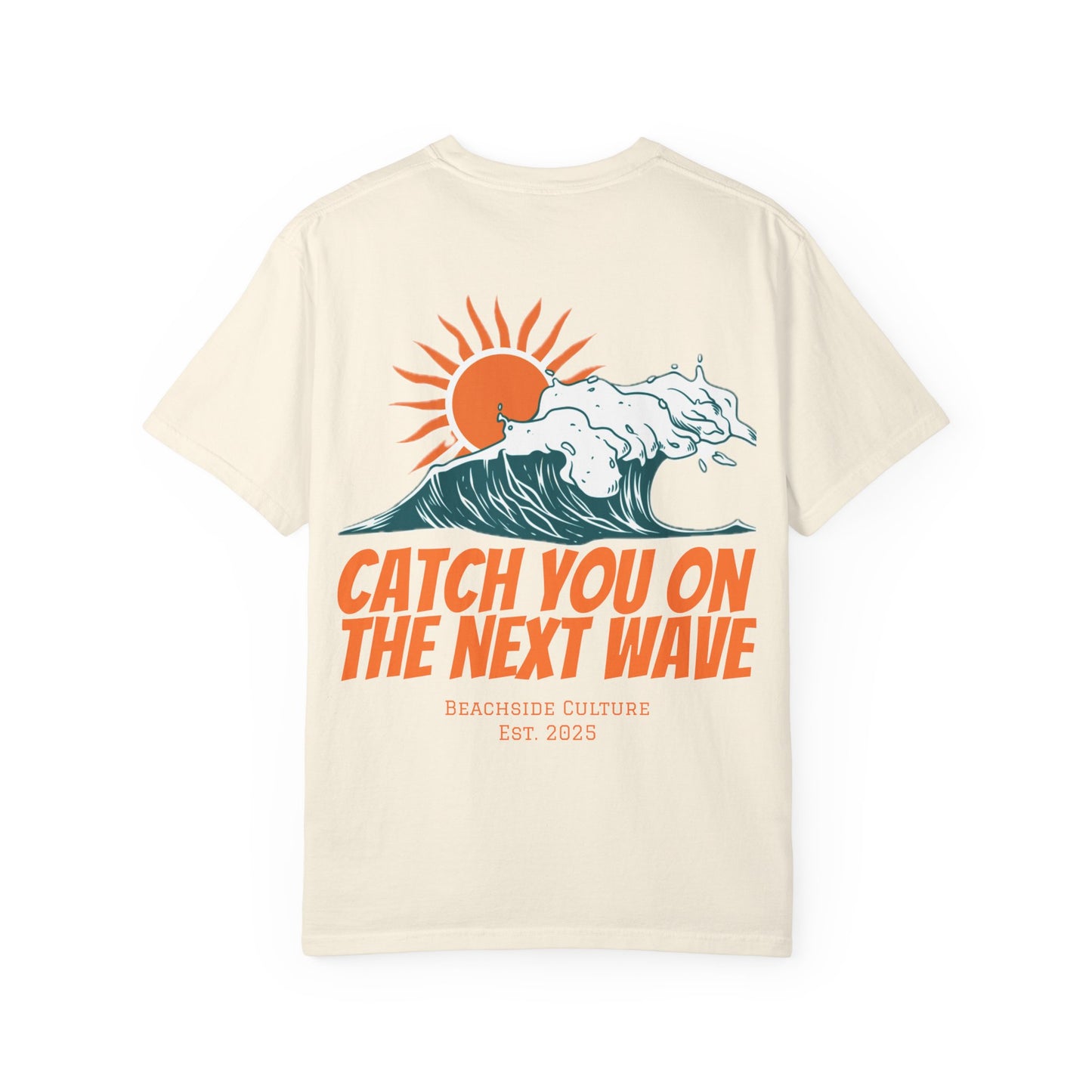 Garment-Dyed Casual Beach Tee