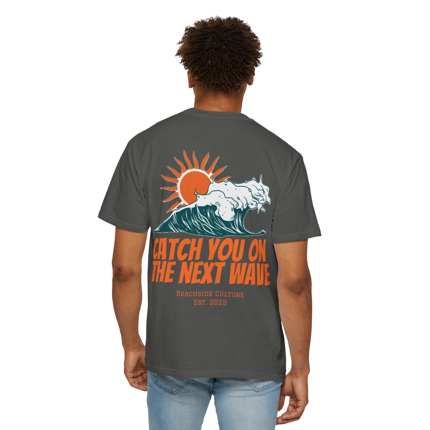 Garment-Dyed Casual Beach Tee